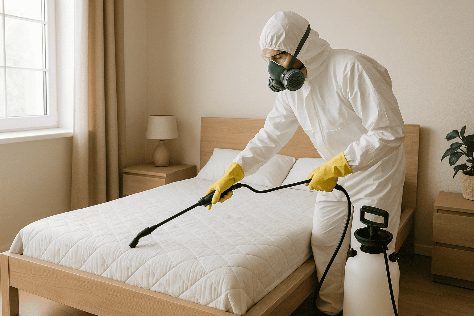 ongediertebestrijding in slaapkamer